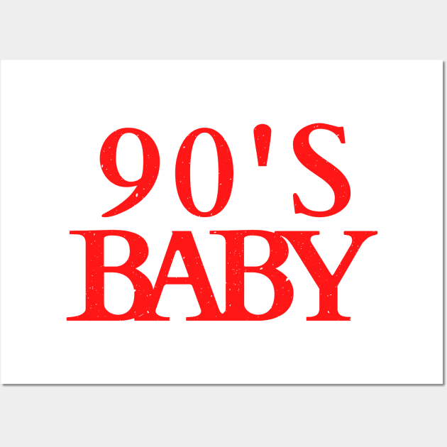 90's Baby Chic Design Wall Art by Moshi Moshi Designs